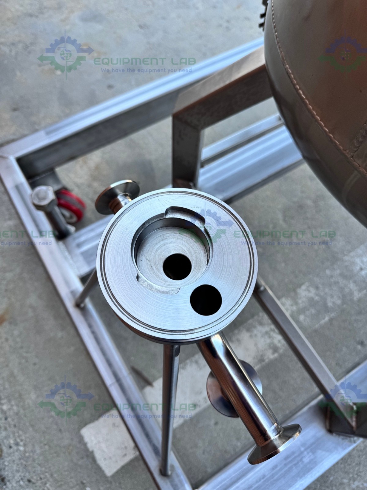Unknown Brand 300 Liter Mixing Tank w/ Lenze 3 Phase Motor, Impeller