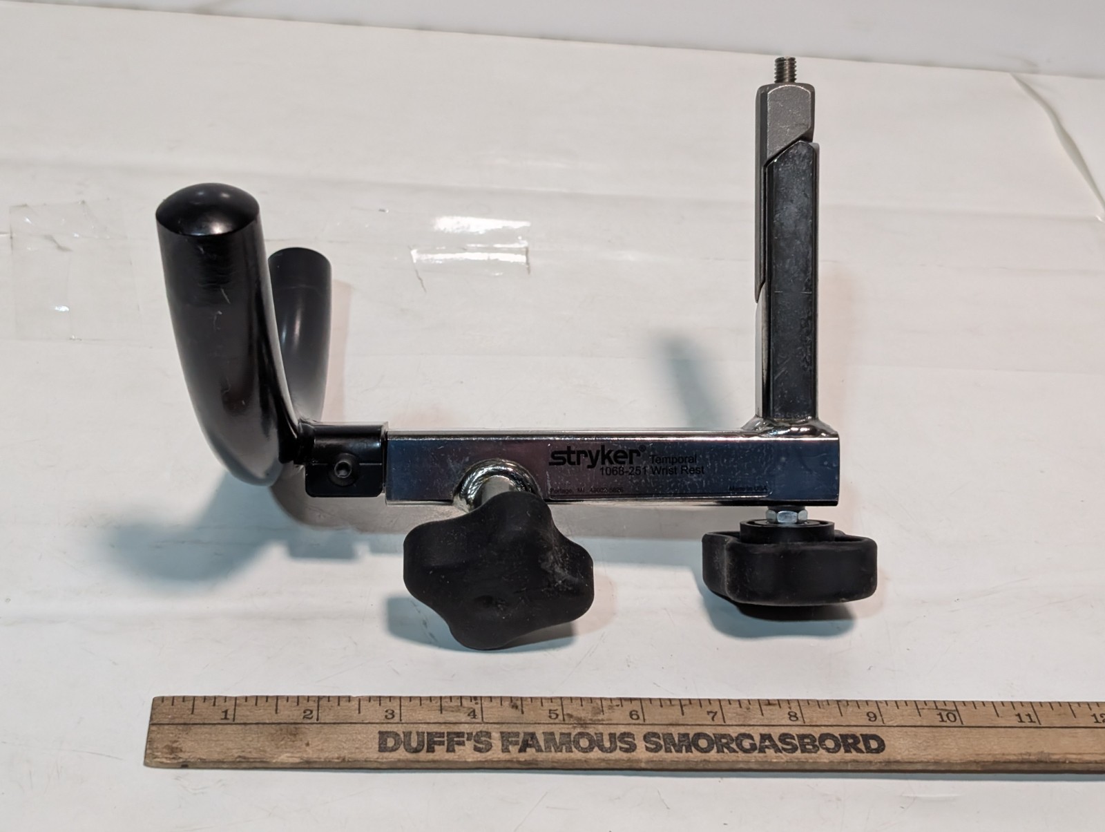 Stryker 1068-251 Temporal Wrist Rest Surgical Attachment Assembly, Made in USA