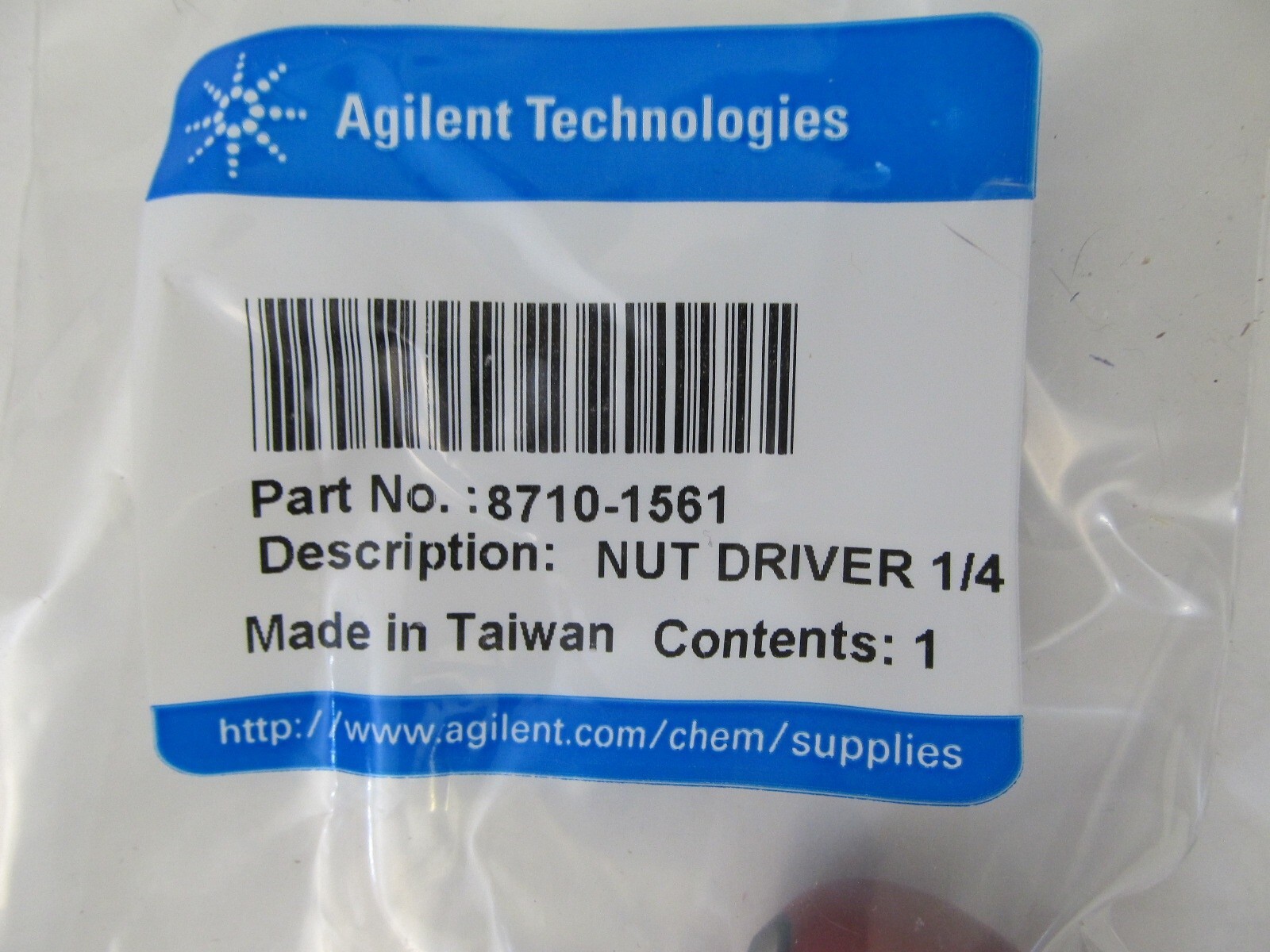 Agilent 8710-1561 Nut Driver, 1/4″ Drilled Shaft for FID jets- FAST SHIPPING
