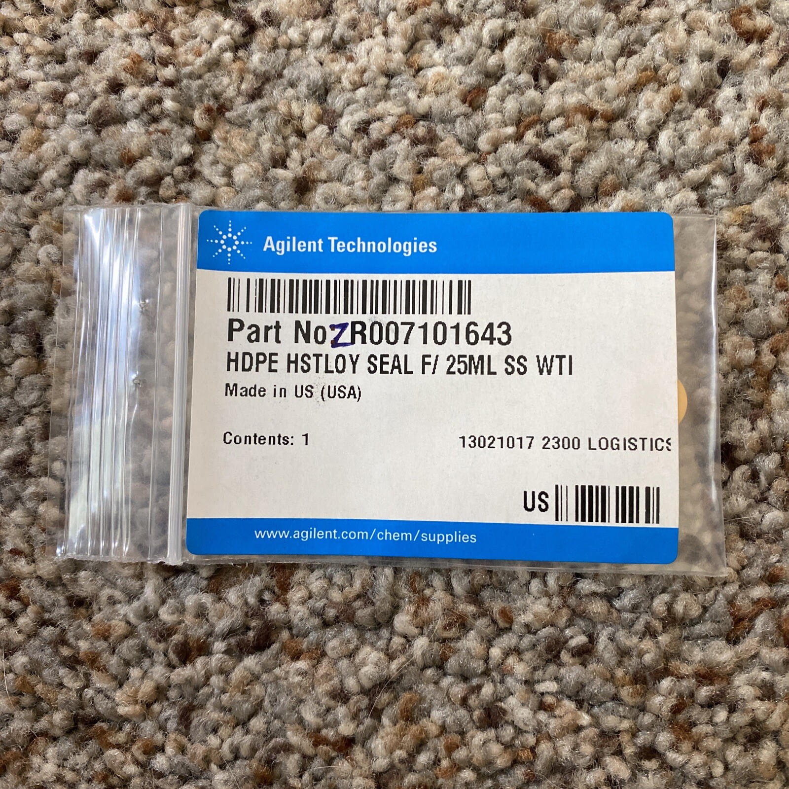 Agilent Technologies HDPE R007101643 HSTLOY SEAL F/ 25ML SS WTI G9300A MSRP:$227