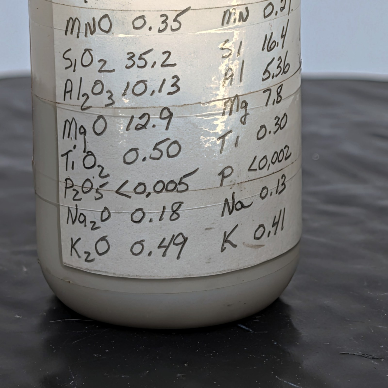 Brammer BS-100A Iron Slag CRM Reference Material Powder Partial Bottle â