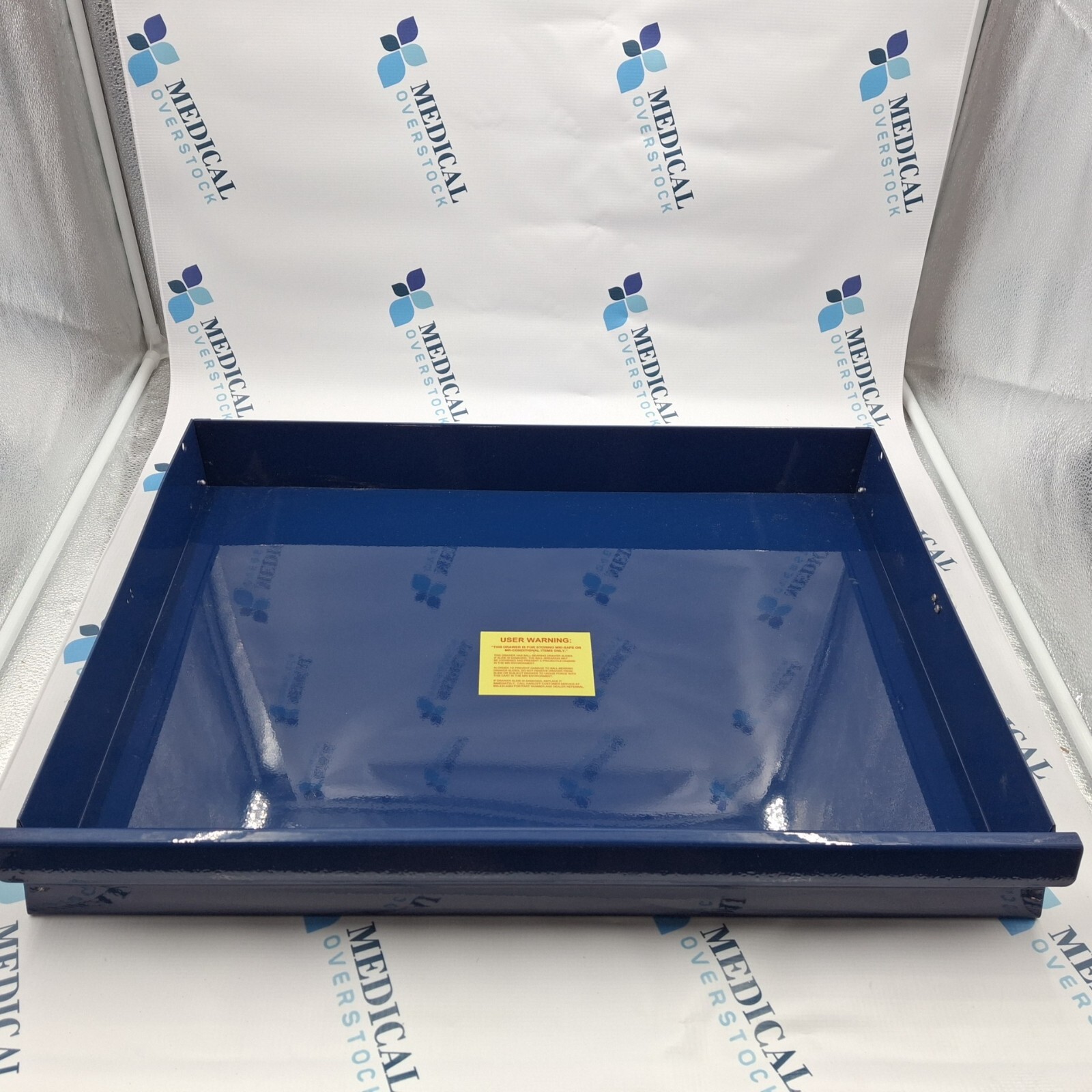 3.25″ x 18″ x 24″ Blue Metal Shelf Heavy Duty with Slide Rails for Storage