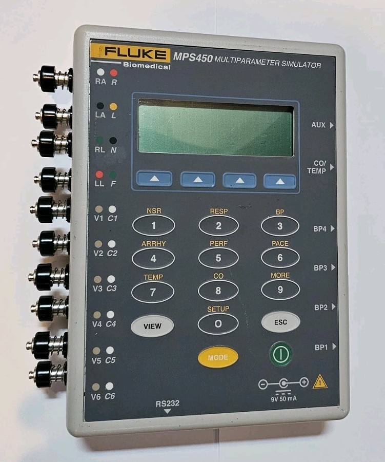 Fluke Biomedical MPS450 Multiparameter Simulator w/ New Battery