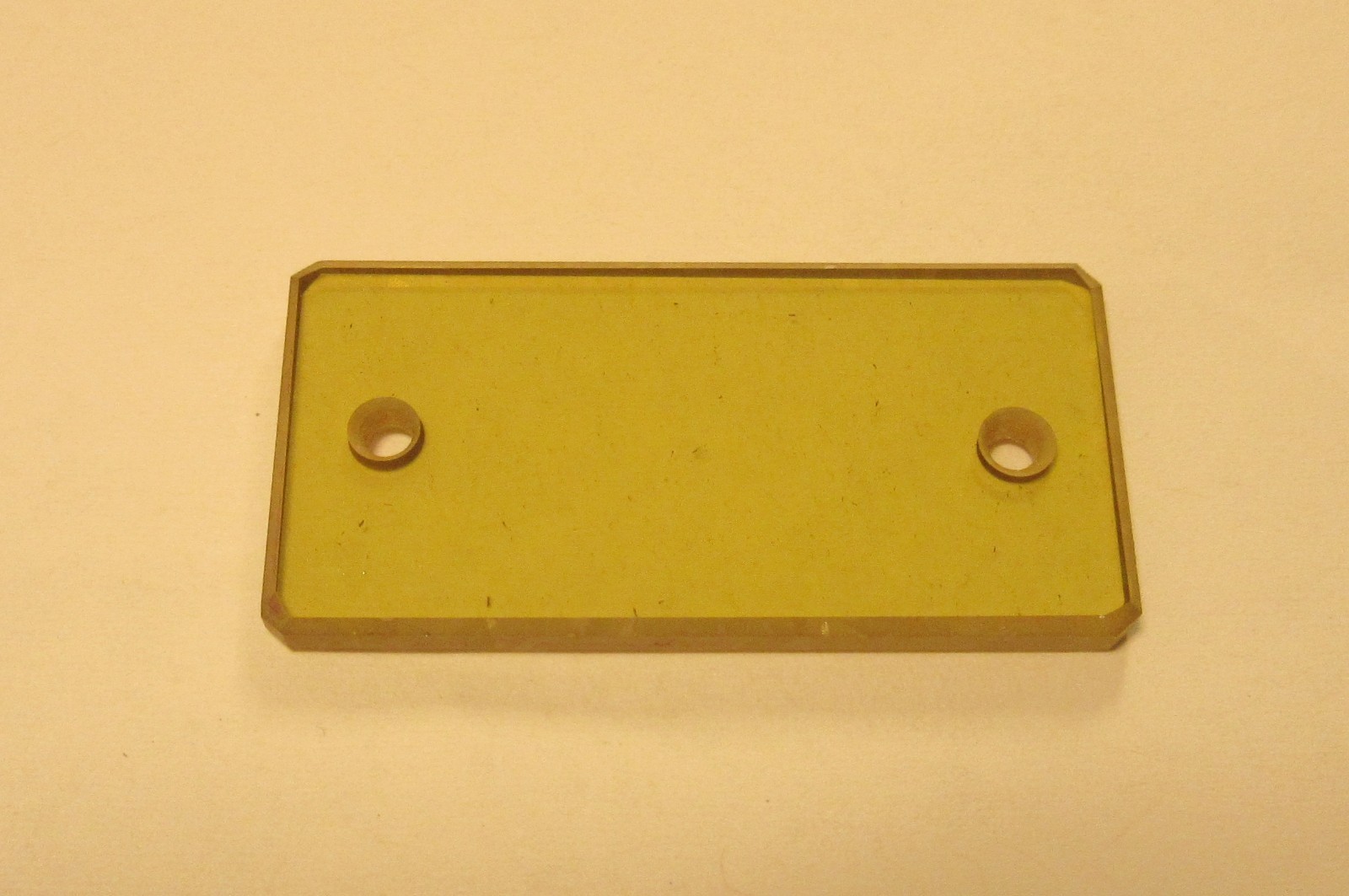 ZnSe (Zinc Selenide) Rectangular Window with holes 1.75″ X1.0″ X0.25″