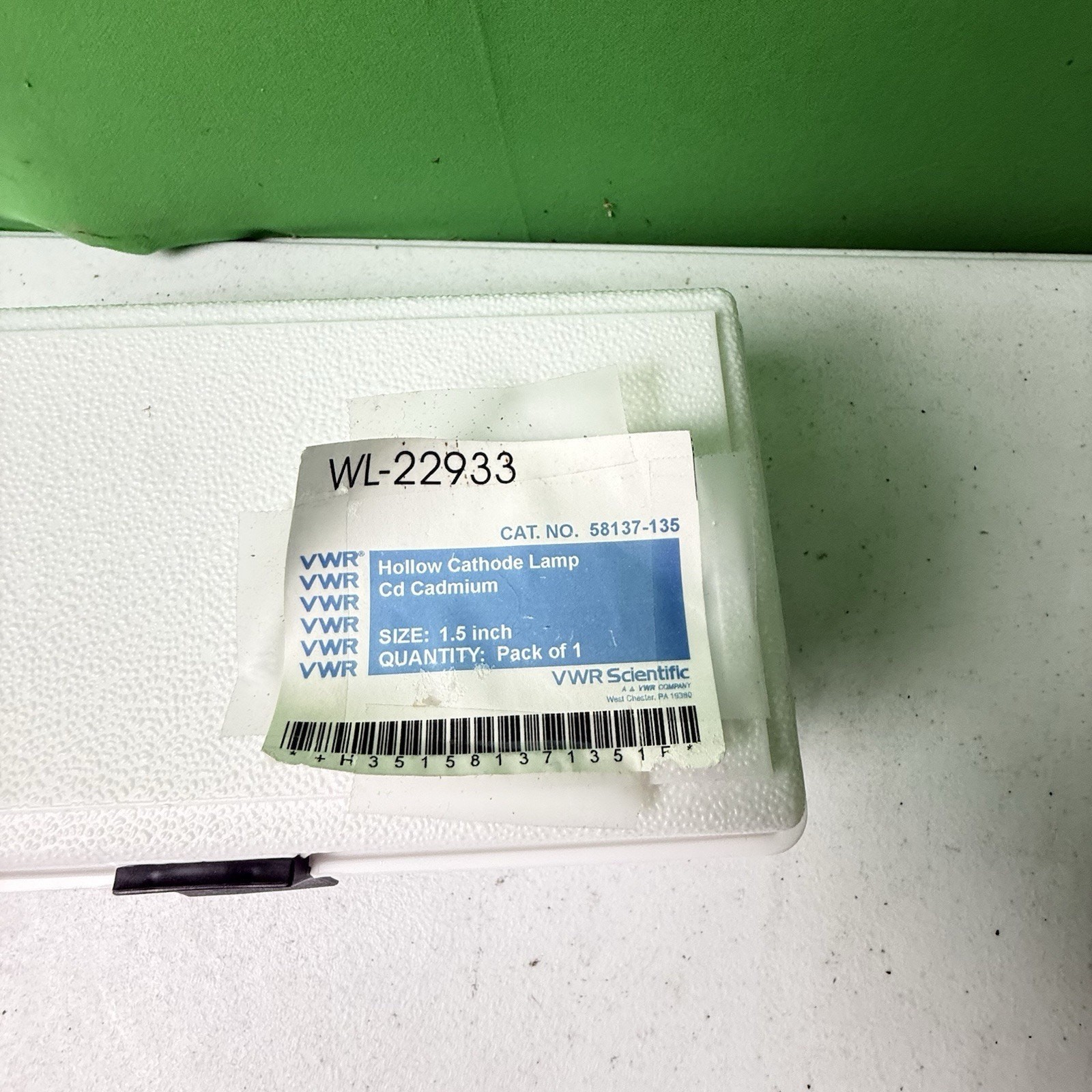 VWR Hollow Cathode Lamp Cadmium, SIZE: 1.5 inch, 58137-135, WL-22933
