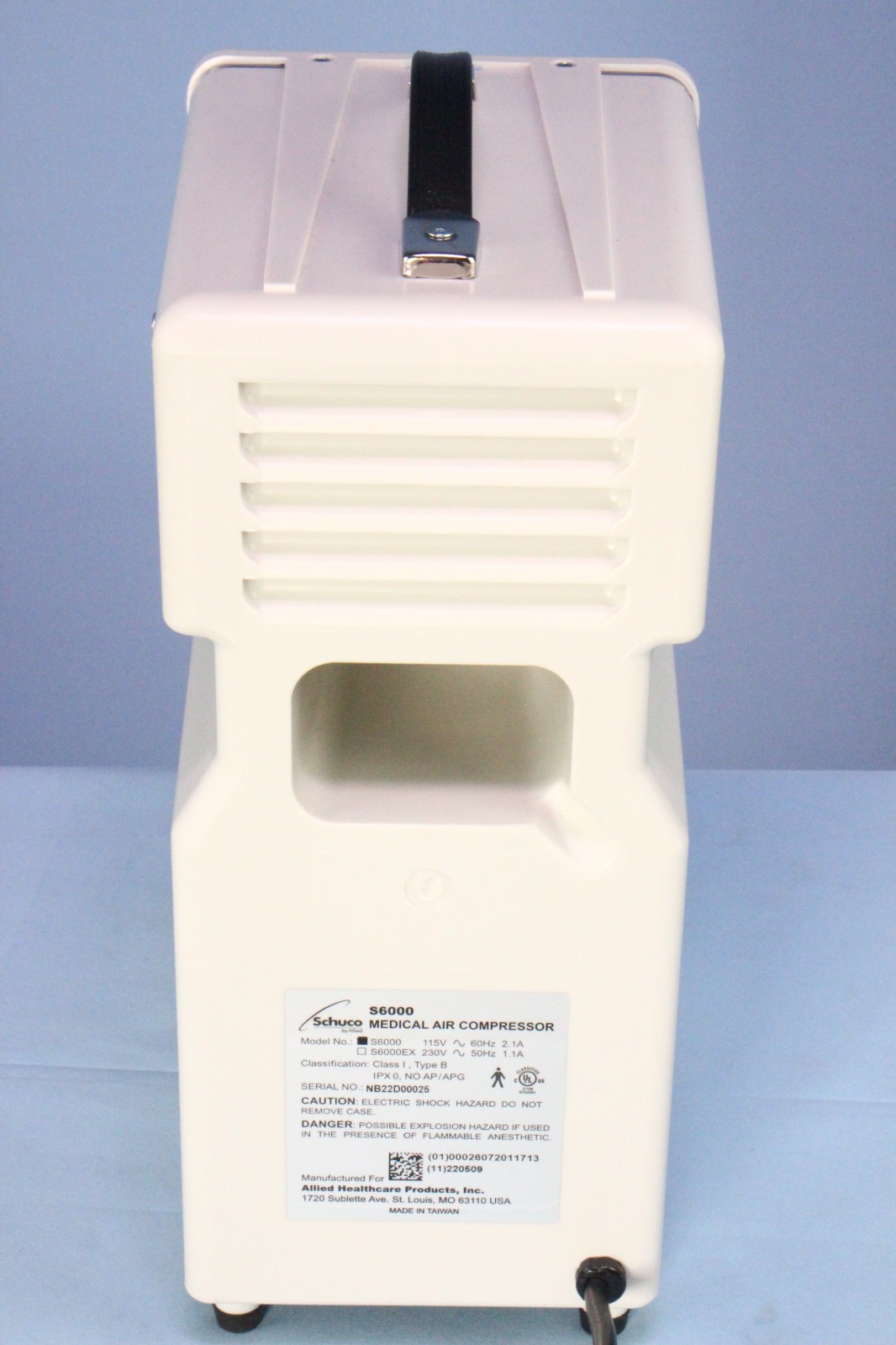 Allied Schuco S6000 Medical Air Compressor TESTED with Warranty Nice!