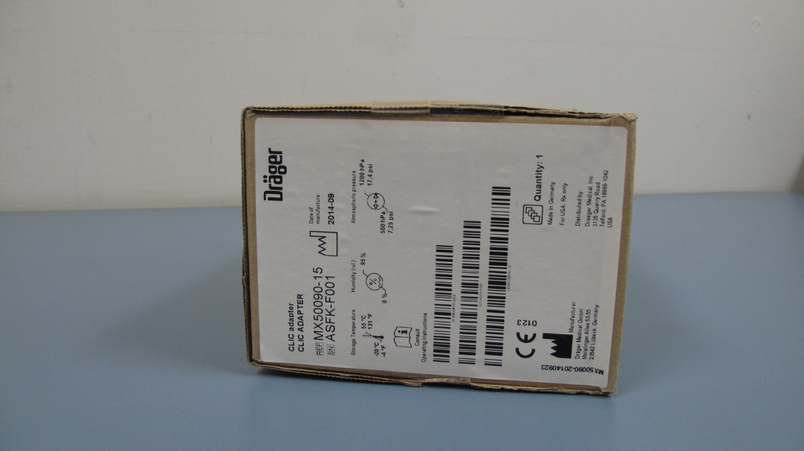 Drager CLIC ABSORBER ADAPTER Ref. MX50090 (NEW)