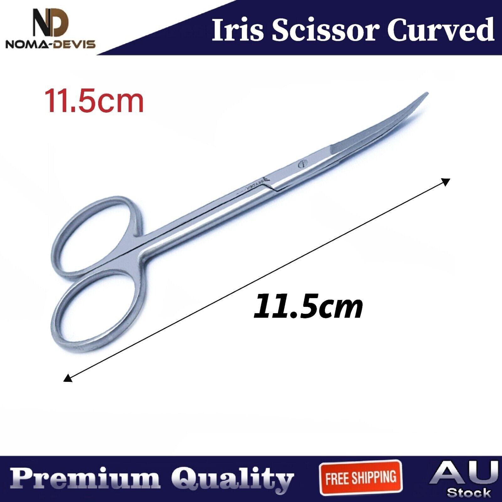 Iris Gum Scissor Curved Dental Veterinary Surgical Instrument Lab Tool Beaden®