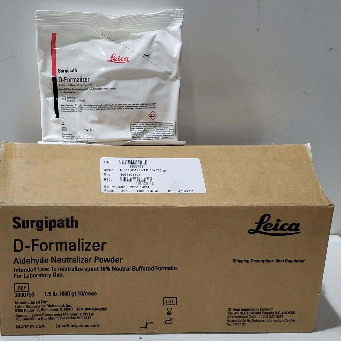 Leica Biosystems D-FORMALIZER Aldehyde Neutralizer Powder 680G QTY 10