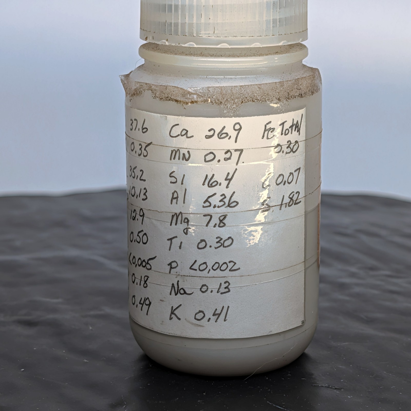 Brammer BS-100A Iron Slag CRM Reference Material Powder Partial Bottle â