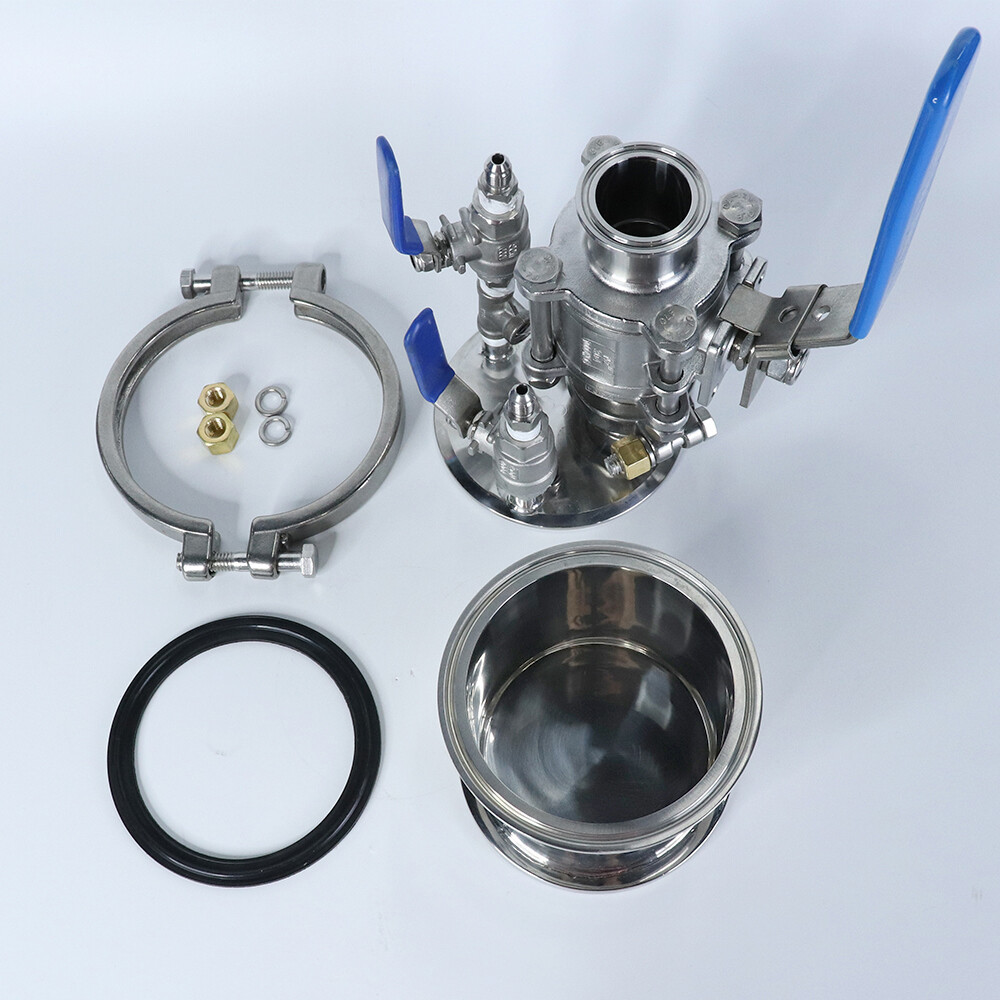 0.25LB Mini Stainless Steel Jacketed Closed Loop Extractor with Collection Tank