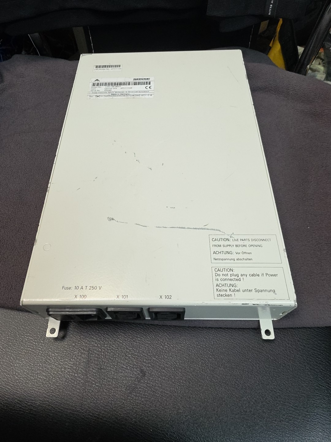 SIEMENS SASSE CENTRAL UNIT INTERCOM AX 1350-9910557 07111144 Germany (F052)