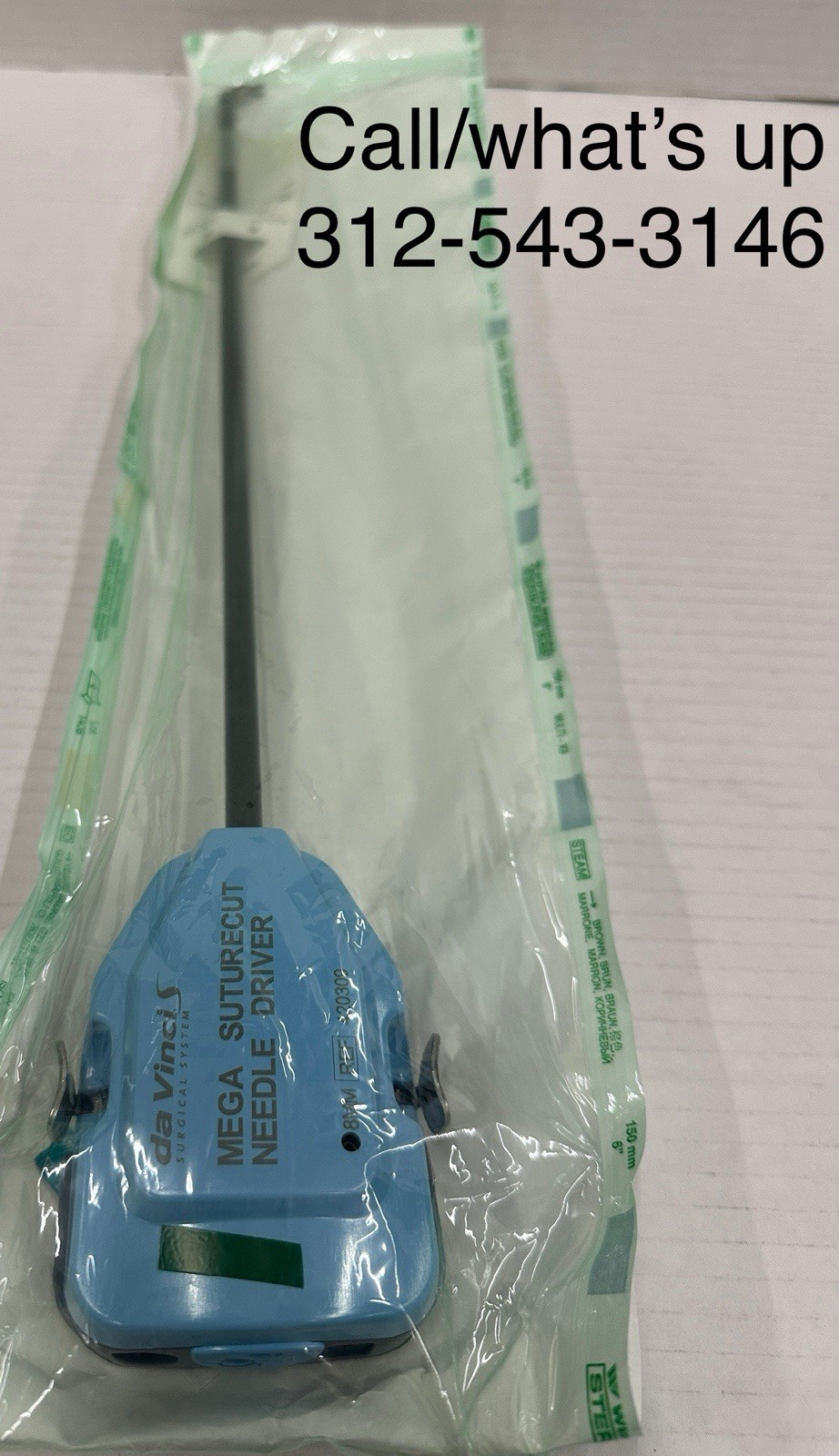 da Vinci 420309 Mega Suturecut Needle Driver 8MM