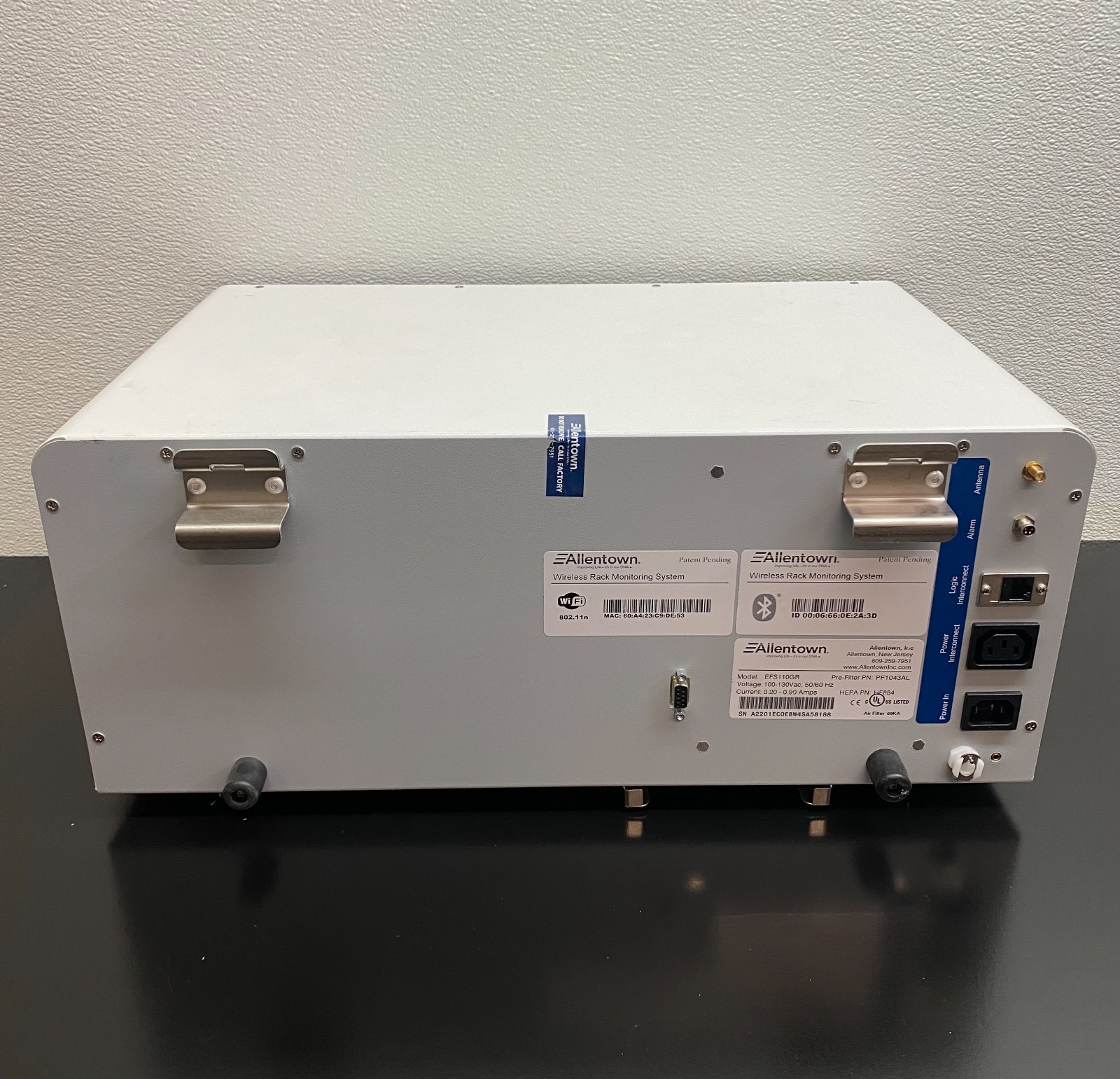 Allentown EcoFlo EFS110GR Rack Monitoring System With WARRANTY