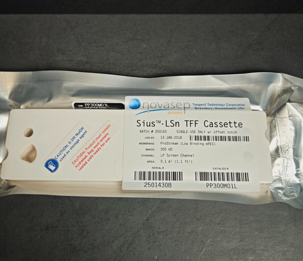 Novasep Filter Cassette SIUS Prostream Low Binding PES 0.1 m2 300 kD