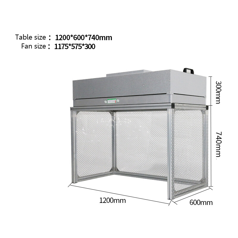Laminar Flow Hood Air Flow Clean Bench 110V Dust Free Room Workshop Phone Repair
