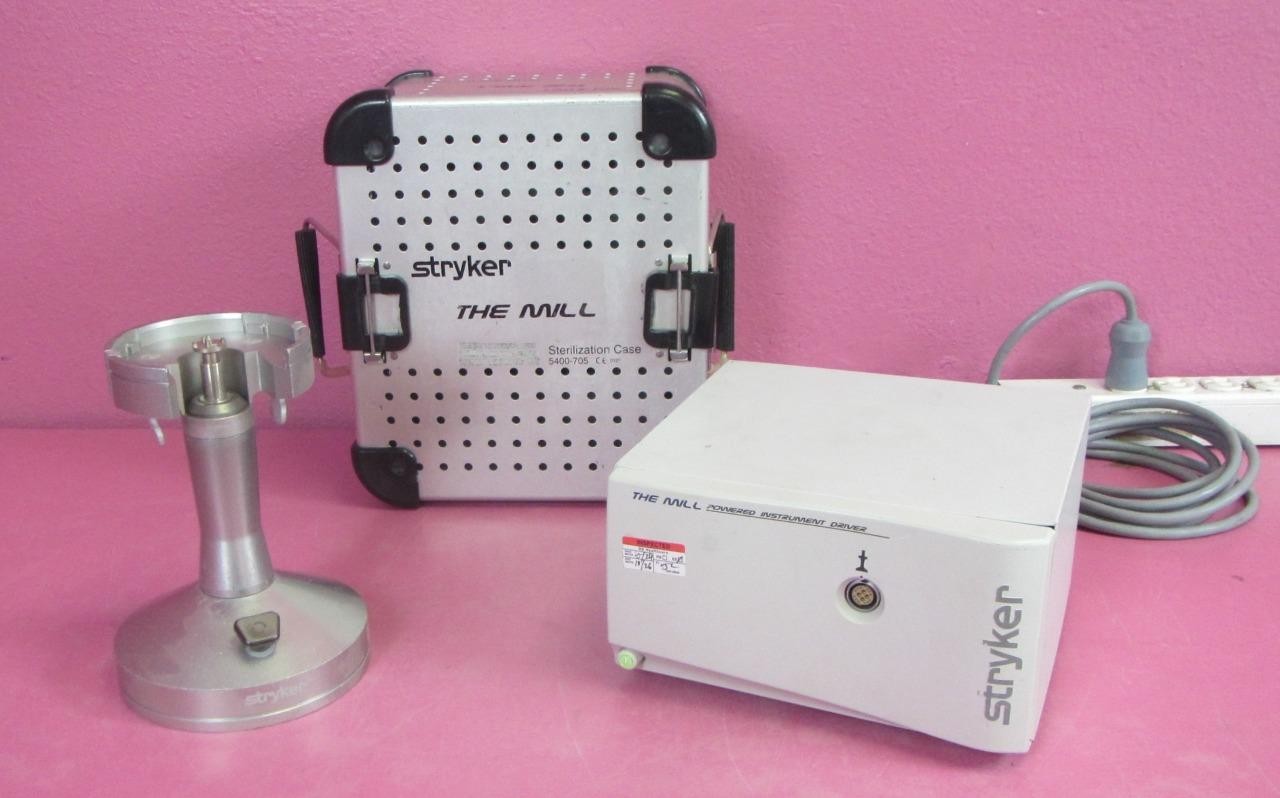 Stryker The Mill Powered Instrument Driver w/ Bone Mill & Sterilization Case