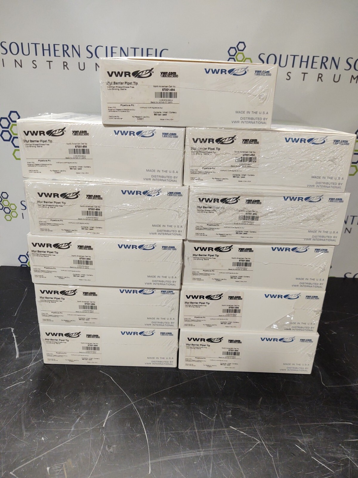 VWR Refill Tips Pipette Racks Barrier 20μL for Gilson P20 Eppendorf Finnpipette