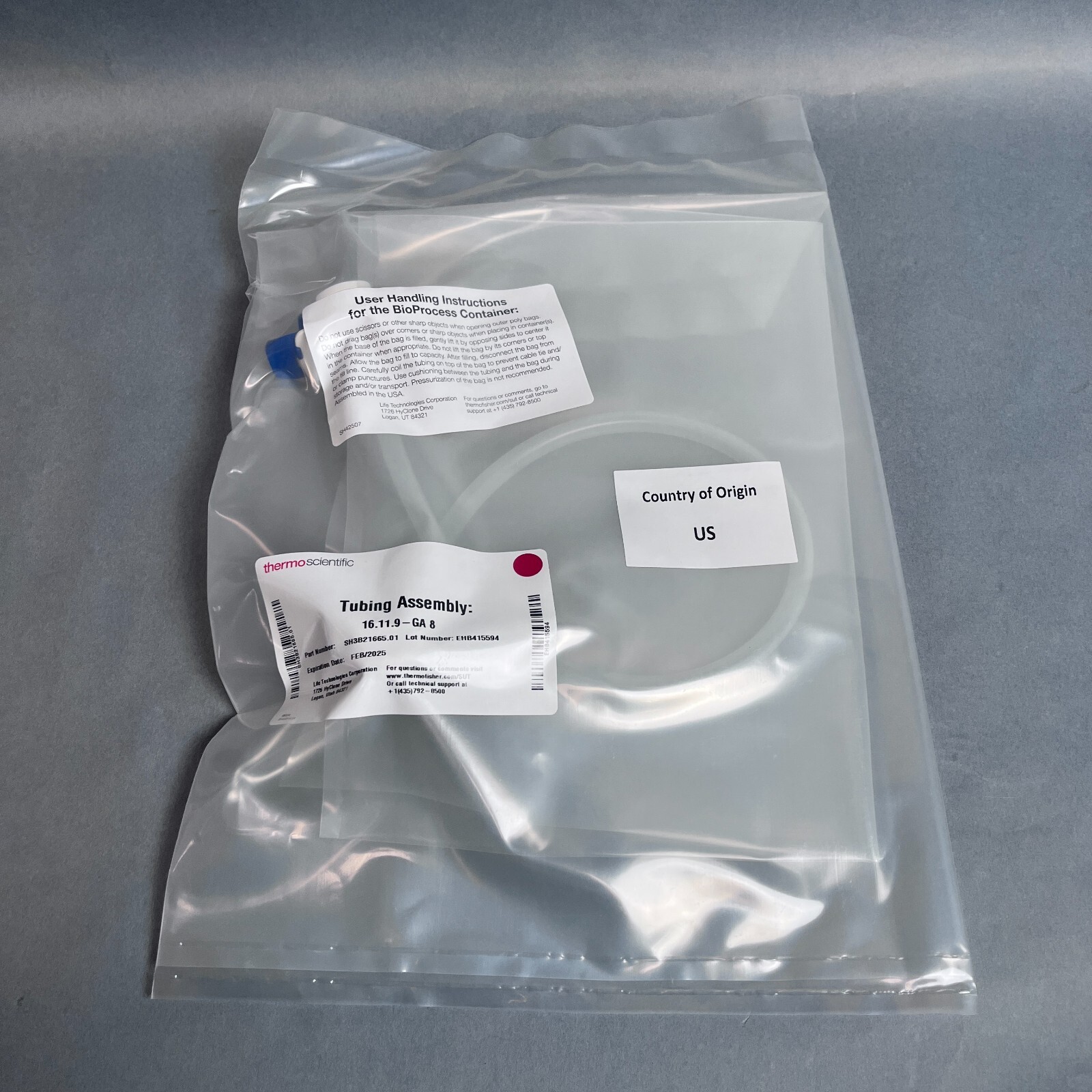 Foxx CPC AseptiQuik G 1/4 in. Assembly with 2 Connectors and 2′ x 1/4″ Tubing