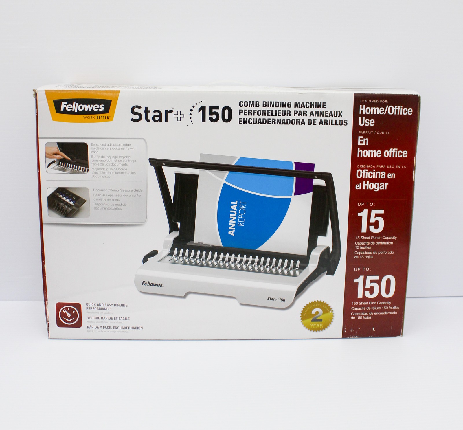 N/A Star+150 Manual Comb Binding Machine for 150 Sheets (3361887)