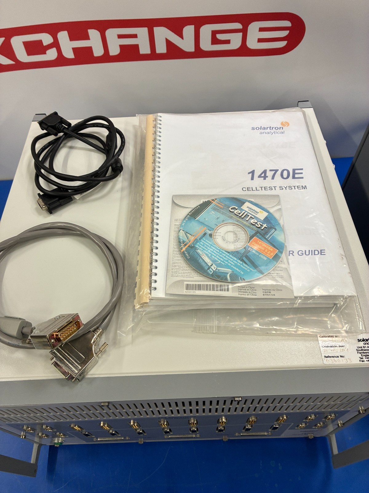 15575 Solartron Analytical 1400 / 1470E cell test system w/ 1455A frequence resp