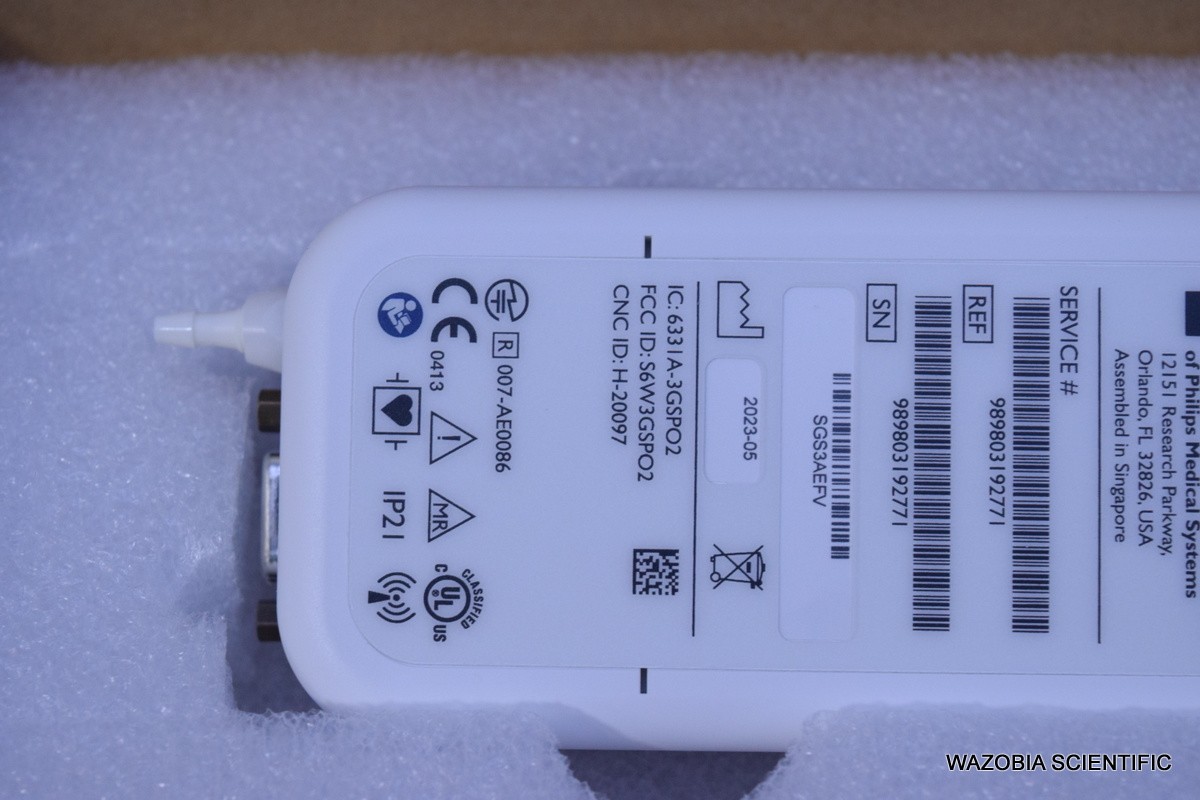 PHILIPS EXPRESSION MR WIRELESS SPO2 PATIENT MODULE GEN 3 989803192771 FOR MR400