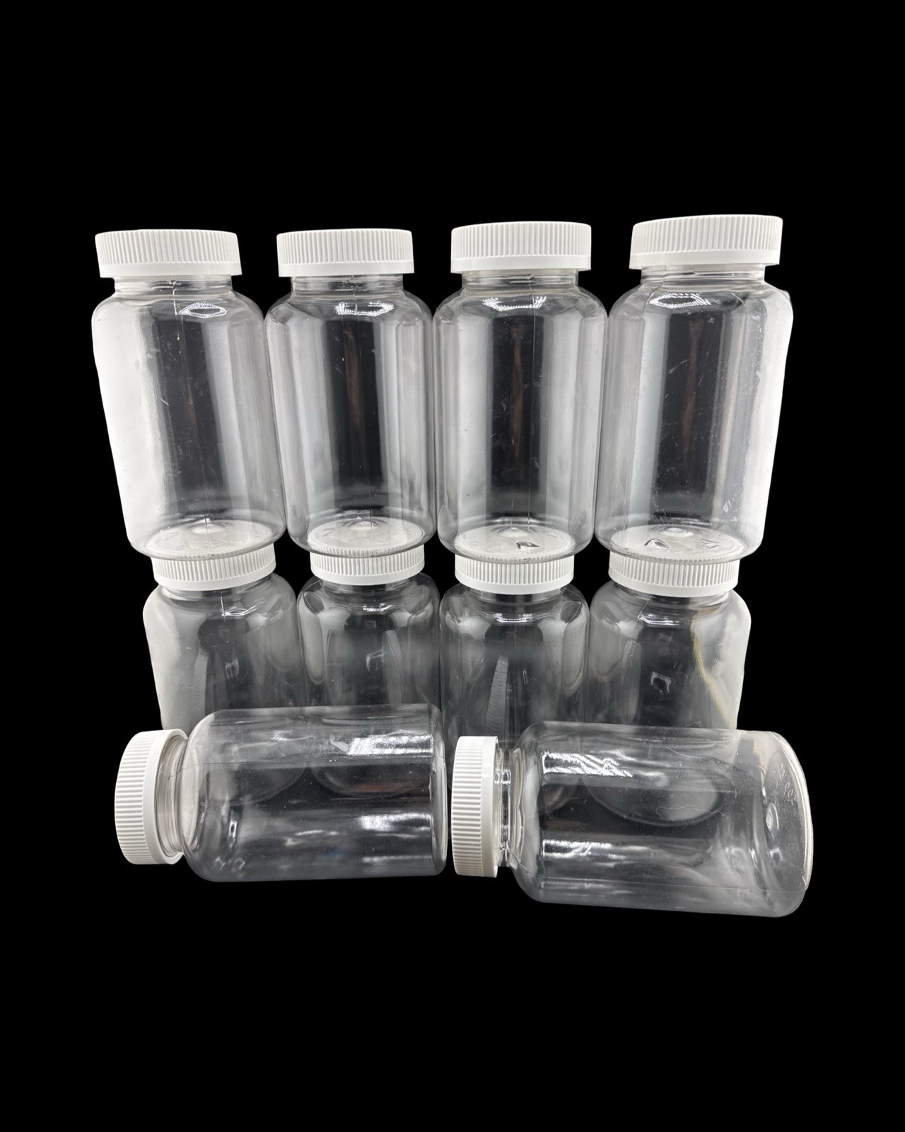 10PCS Empty Plastic Medicine Pill Bottle Container Solid Powder Medicine Bottles