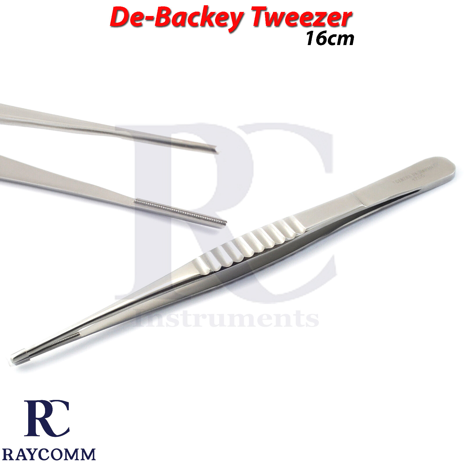 Surgical Serrated Debackey Tweezers Atraumatic Dissecting Implant Dental Tweezer
