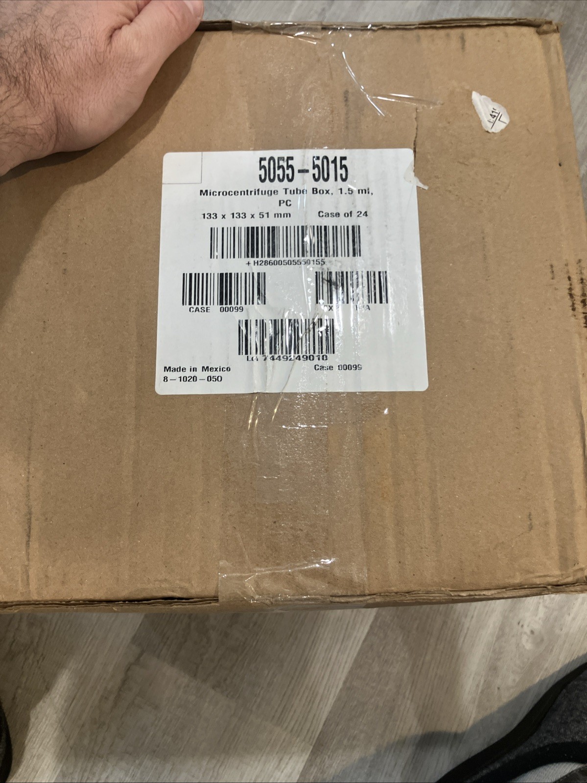 NEW Thermo 5055-5015 Microcentrifuge Tube Box 1.5ml 133x133x51 mm Case of 24 MEX