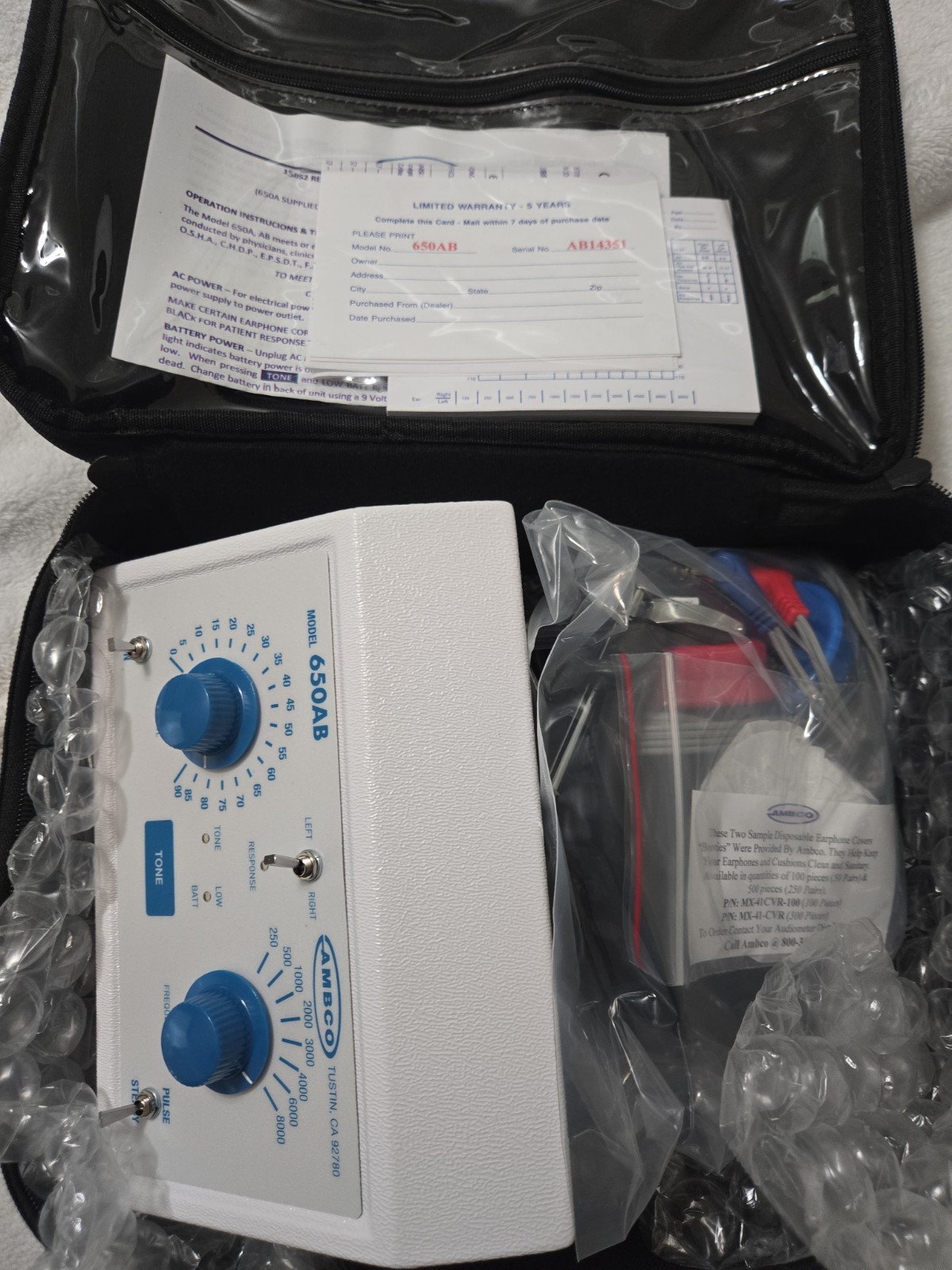 Ambco 650AB Audiometer