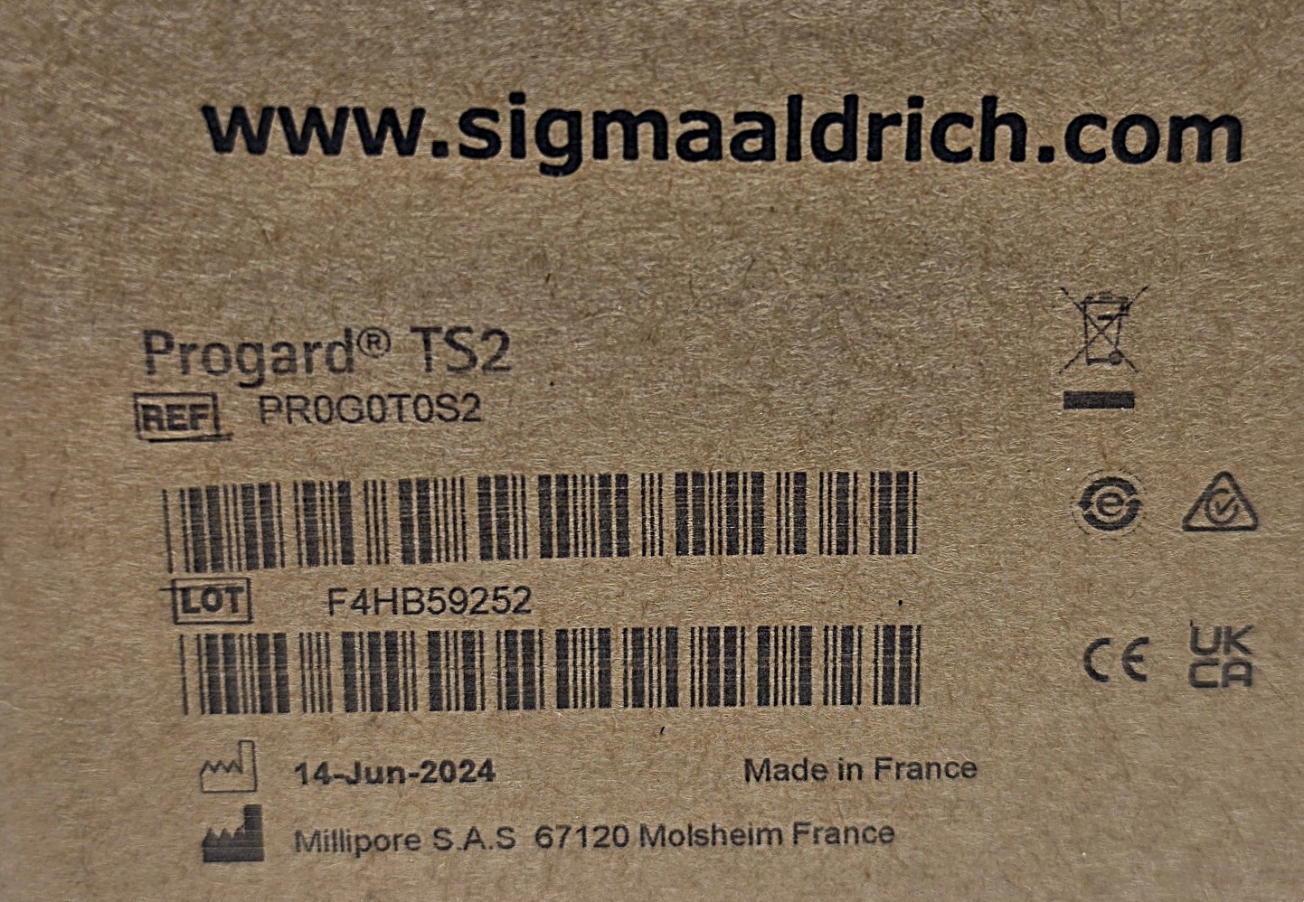 Millipore PR0G0T0S2 Progard TS2 Pretreatment Pack