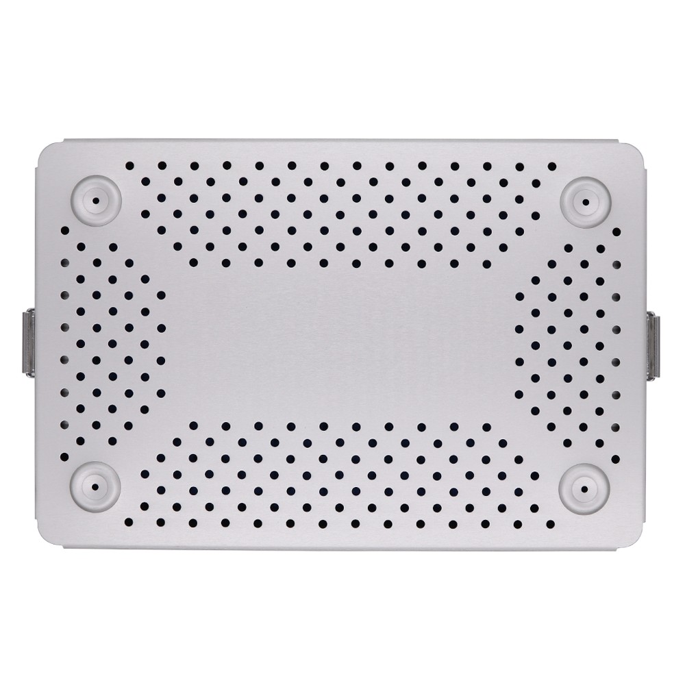 Aluminum Microsurgery Instrument Sterilization Box Sterilization Tray SiliconMat