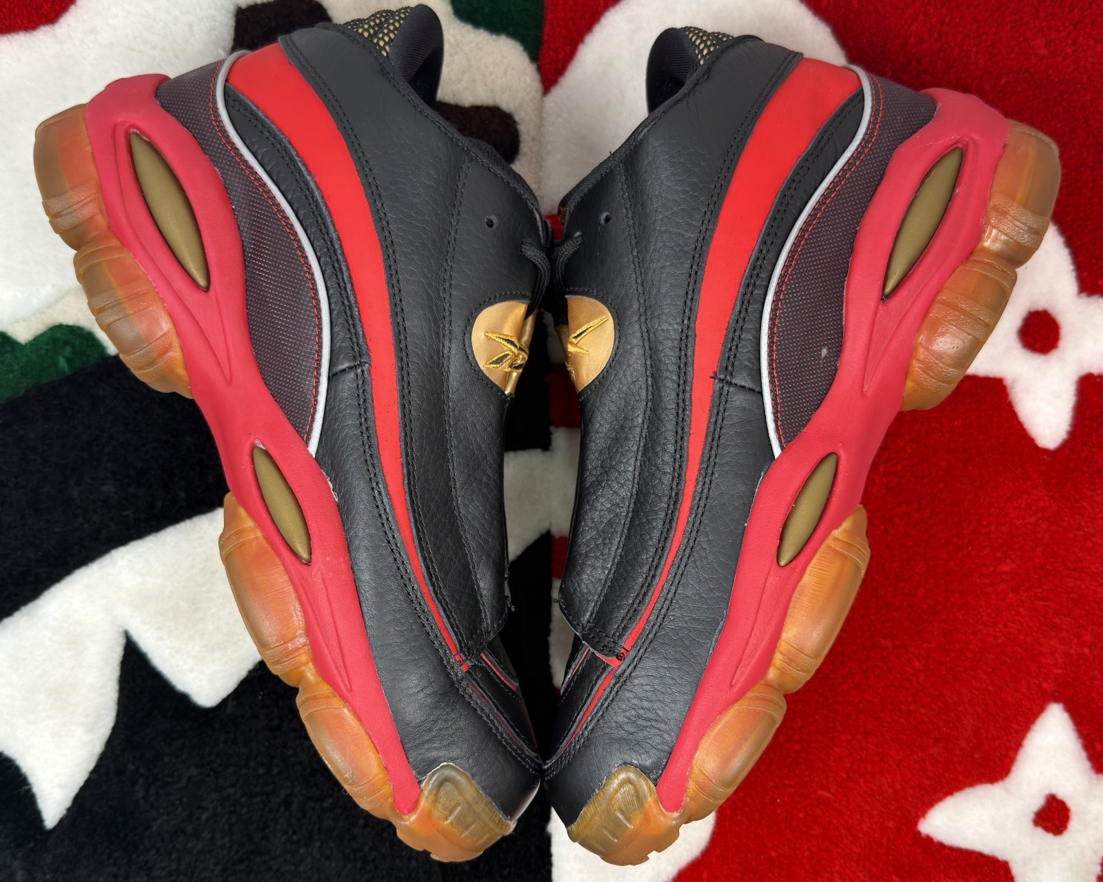 The Answer DMX 10 Black Red Gold (2013) J02565 Men’s 9.5 *DAMAGED BOX*