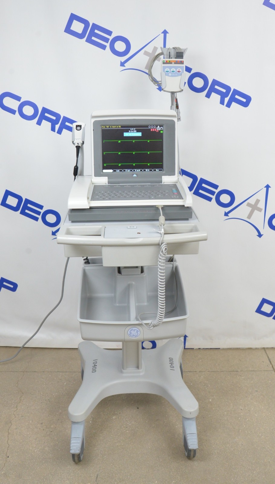 GE MAC 5500 HD Resting System W/ CAM-14 HD Acquisition Module & Barcode Scanner