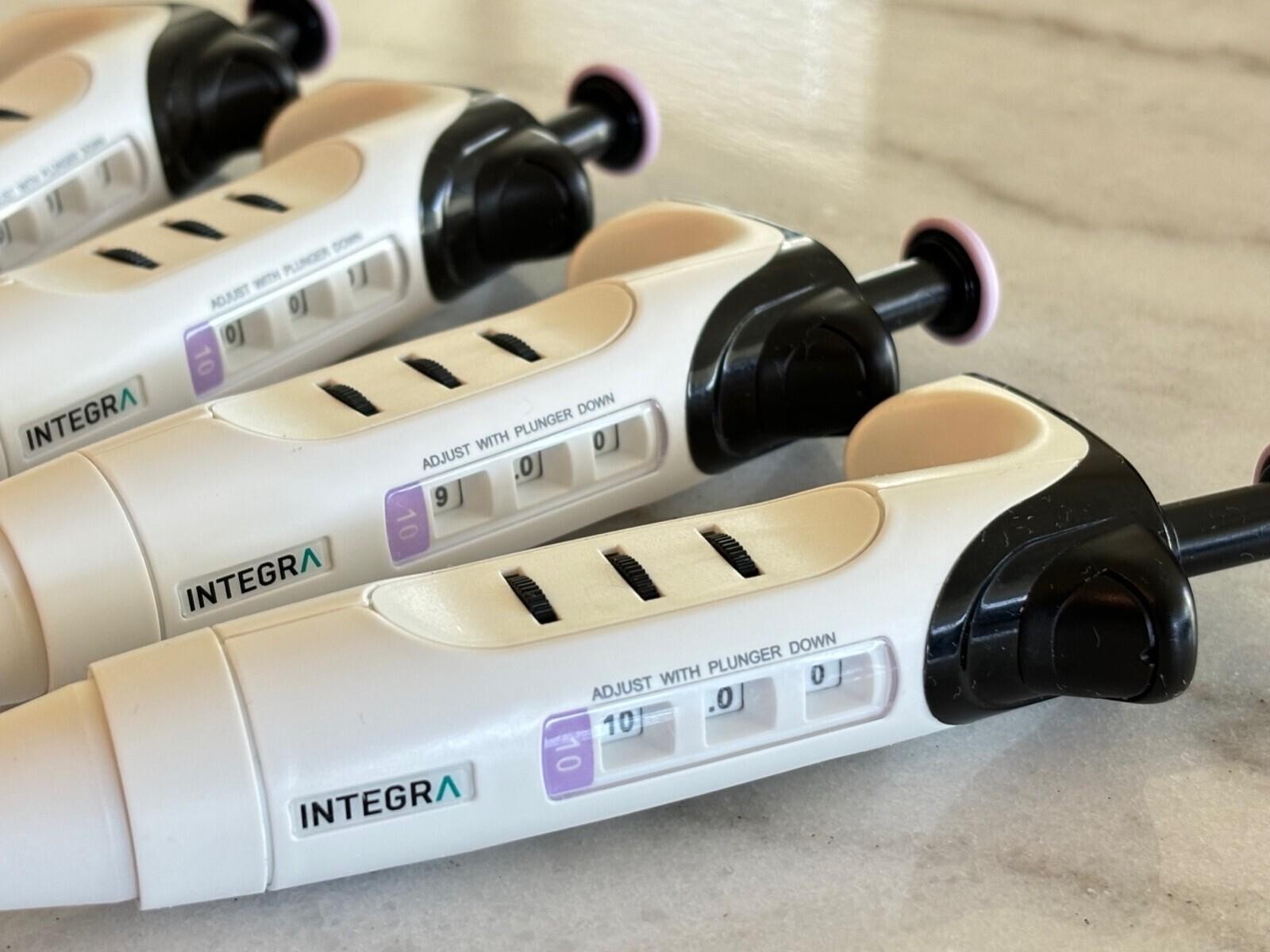 INTEGRA Biosciences EVOLVE Manual Pipette #3012 – 1-Channel, 1-10uL, P10