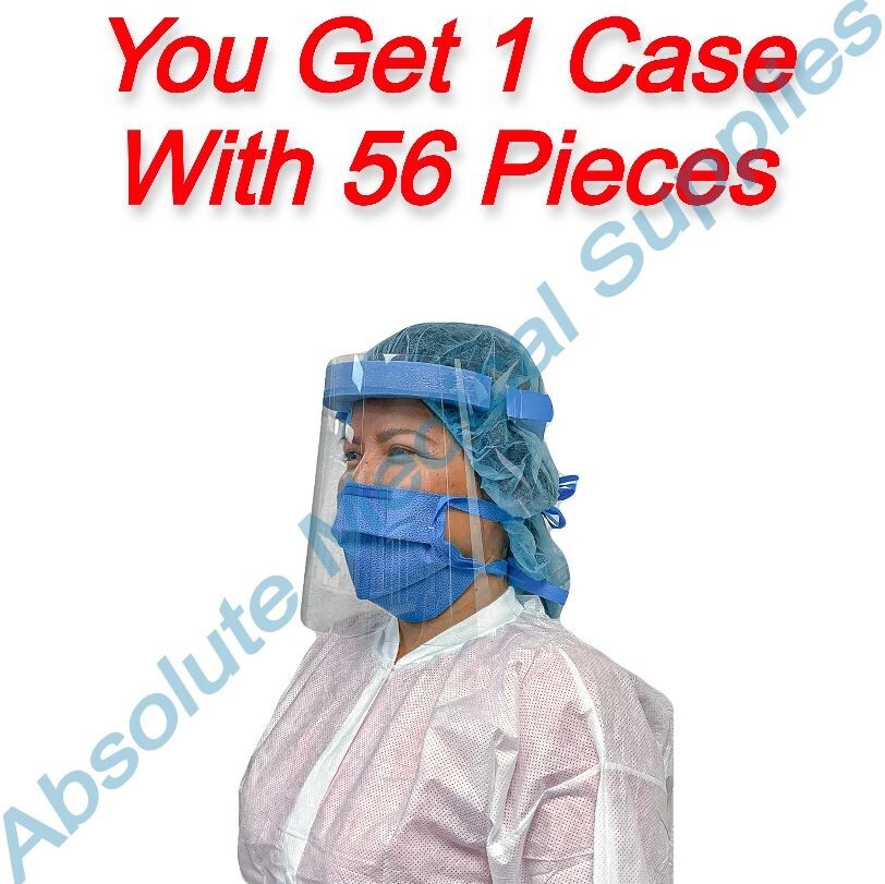 *56-Packs* Bioseal Protective Face Shield 12.5″ x 9″ Clear SHIELD01/56