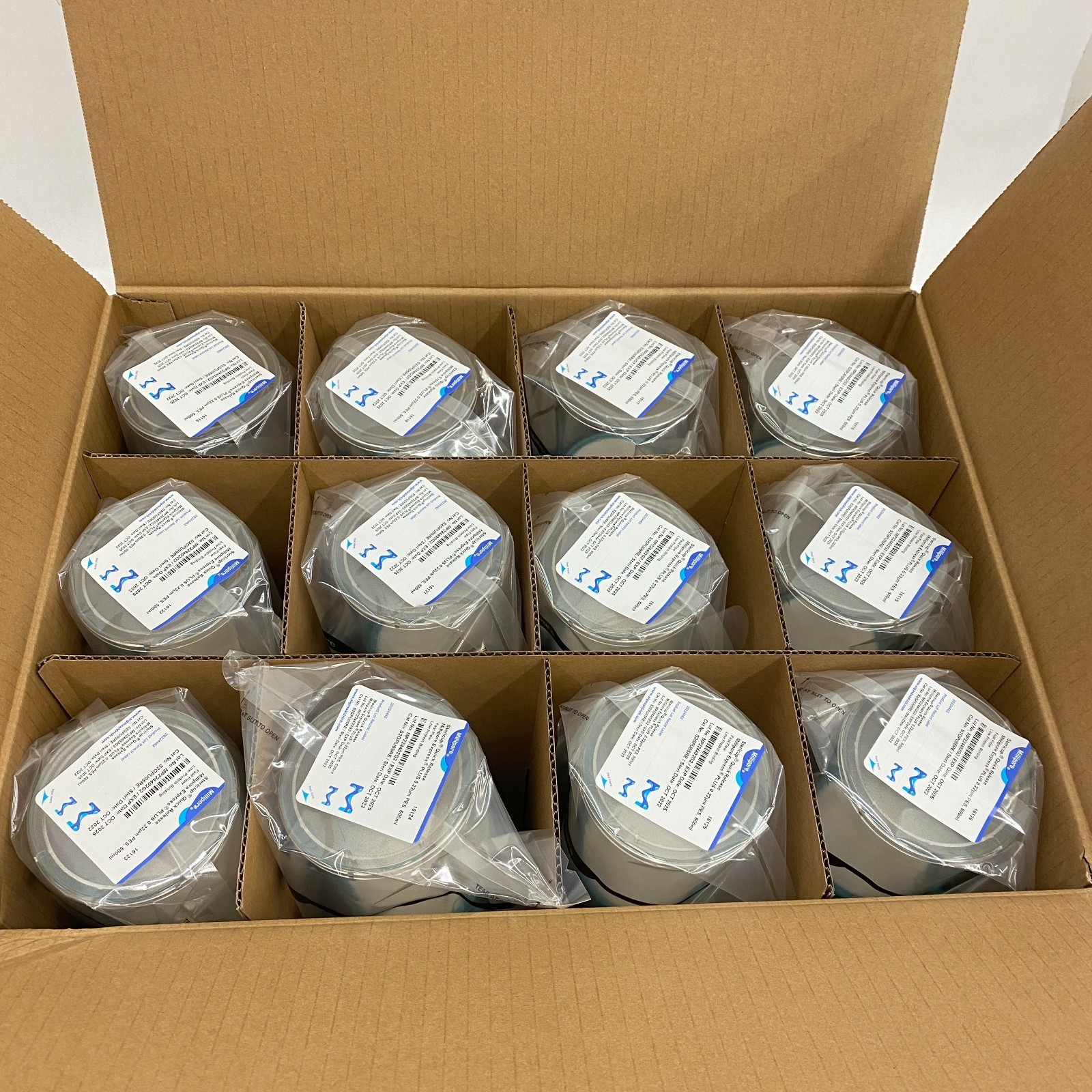 Millipore S2GPU05RE Stericup Quick Release 500ml 0.22um PES Sterile 2025, 12 Pcs