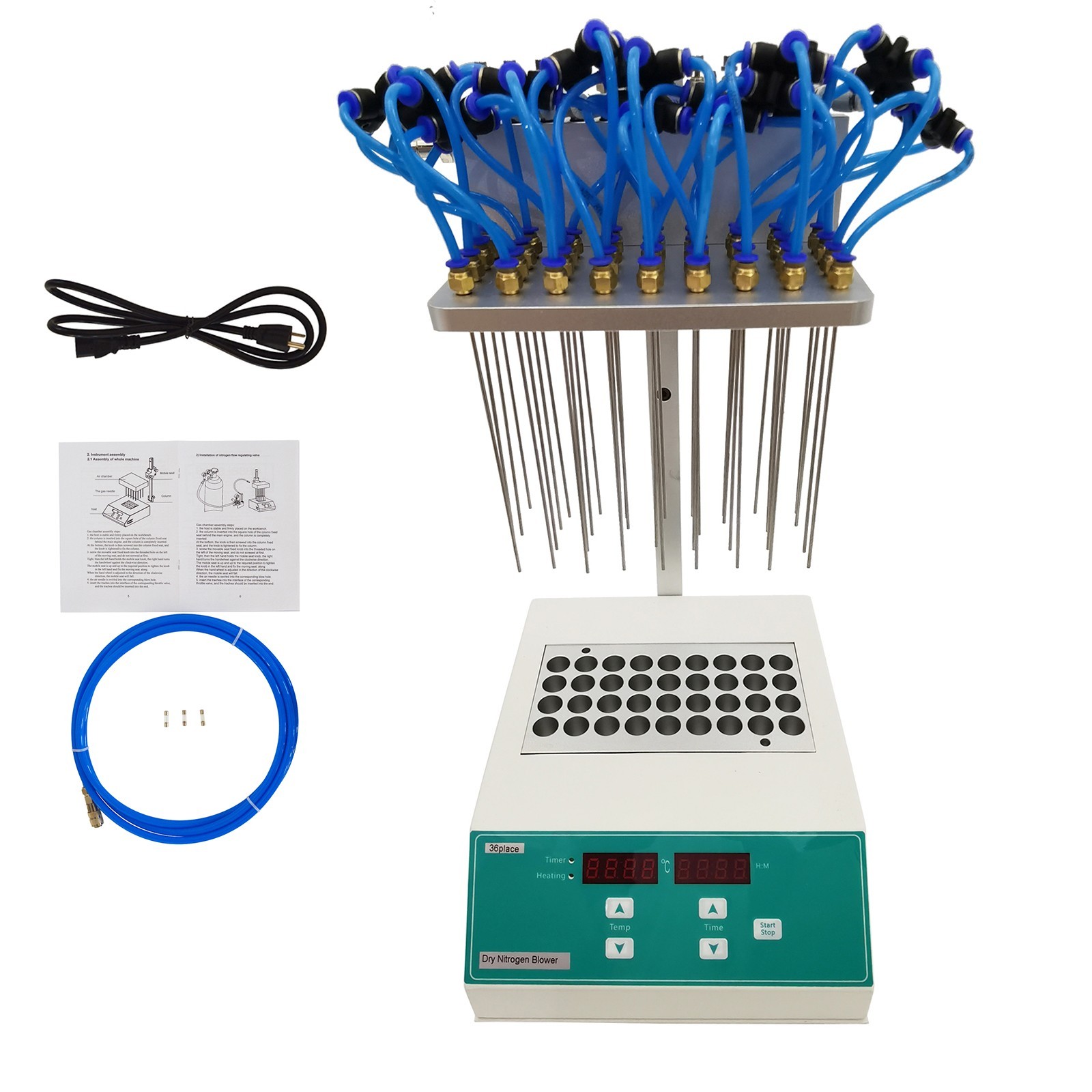 36 Holes Lab Dry-type Termovap Nitrogen Sample Concentrator 0.47″/12mm