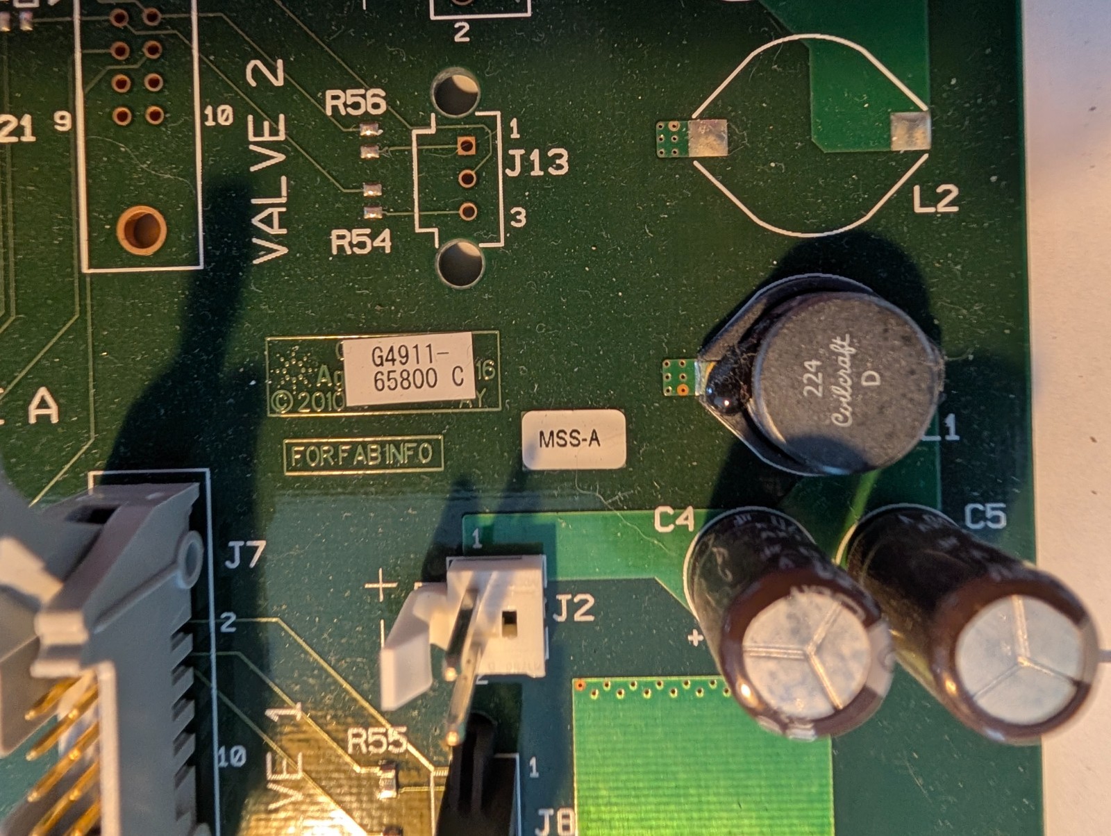 Agilent G4911-65800 Pump Valve Control Board for ICP-MS 7700 / 7800 / 7900