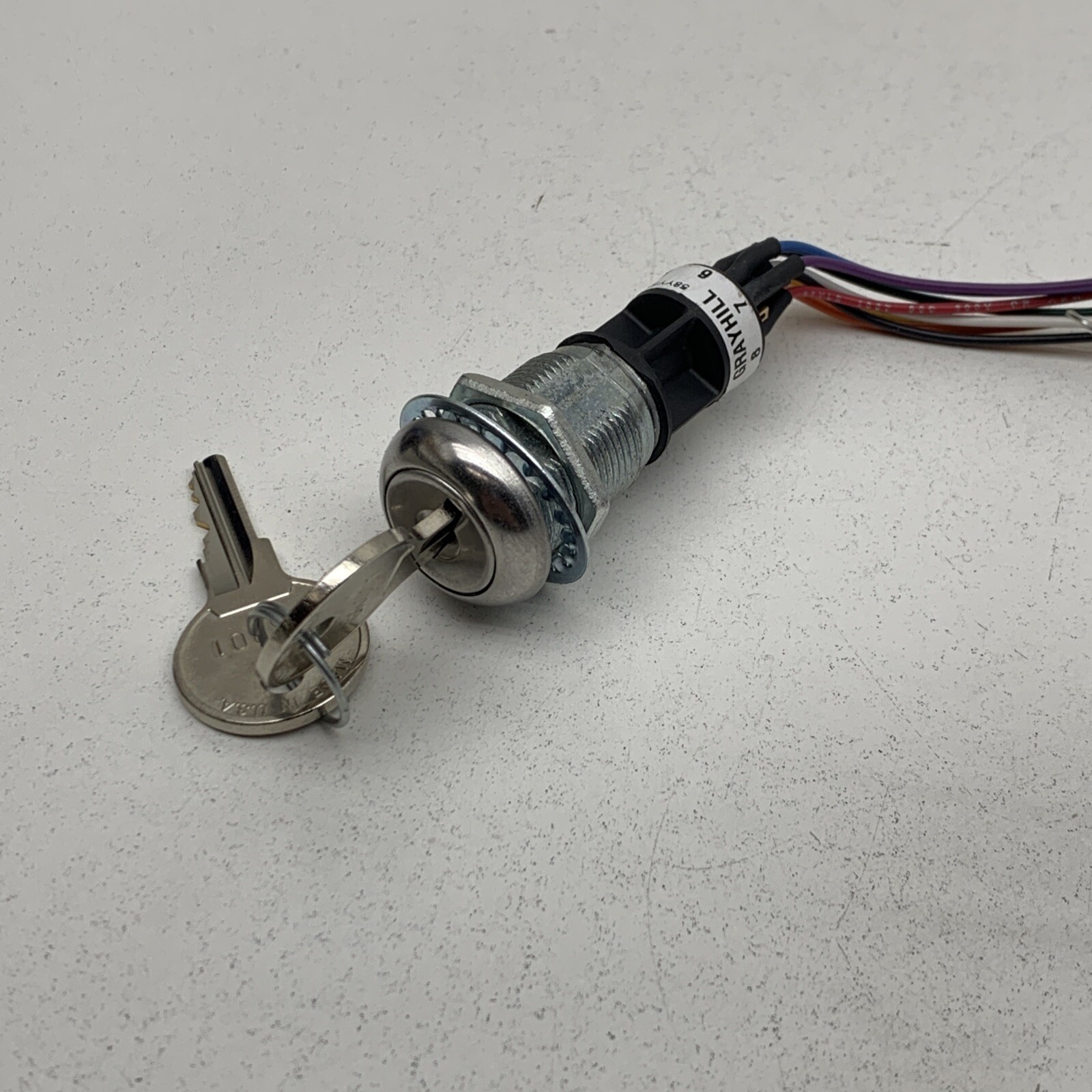 Grayhill 58YY500047 Key Switch 3-Position Double Pole 115/220V