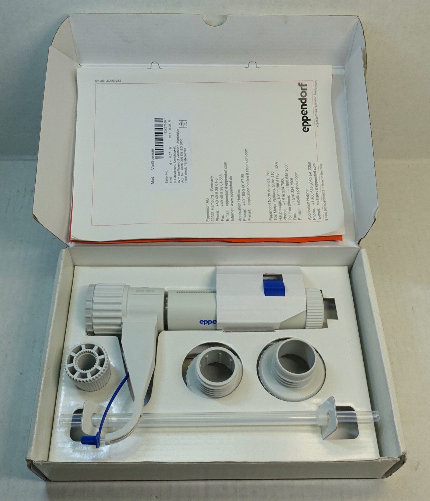 Eppendorf Varispenser 2 Bottle-Top Dispenser 0.5-5mL; NEW