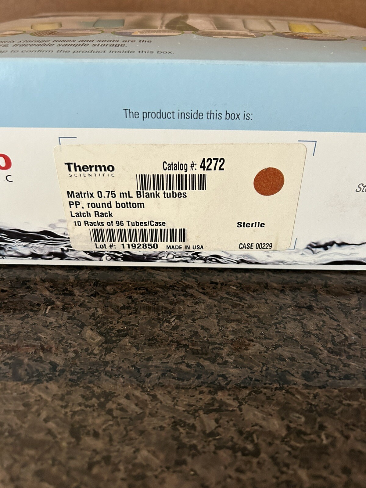 NEW Thermo Scientific 4272 Matrix Blank and Alphanumeric Storage Tubes 0.75mL