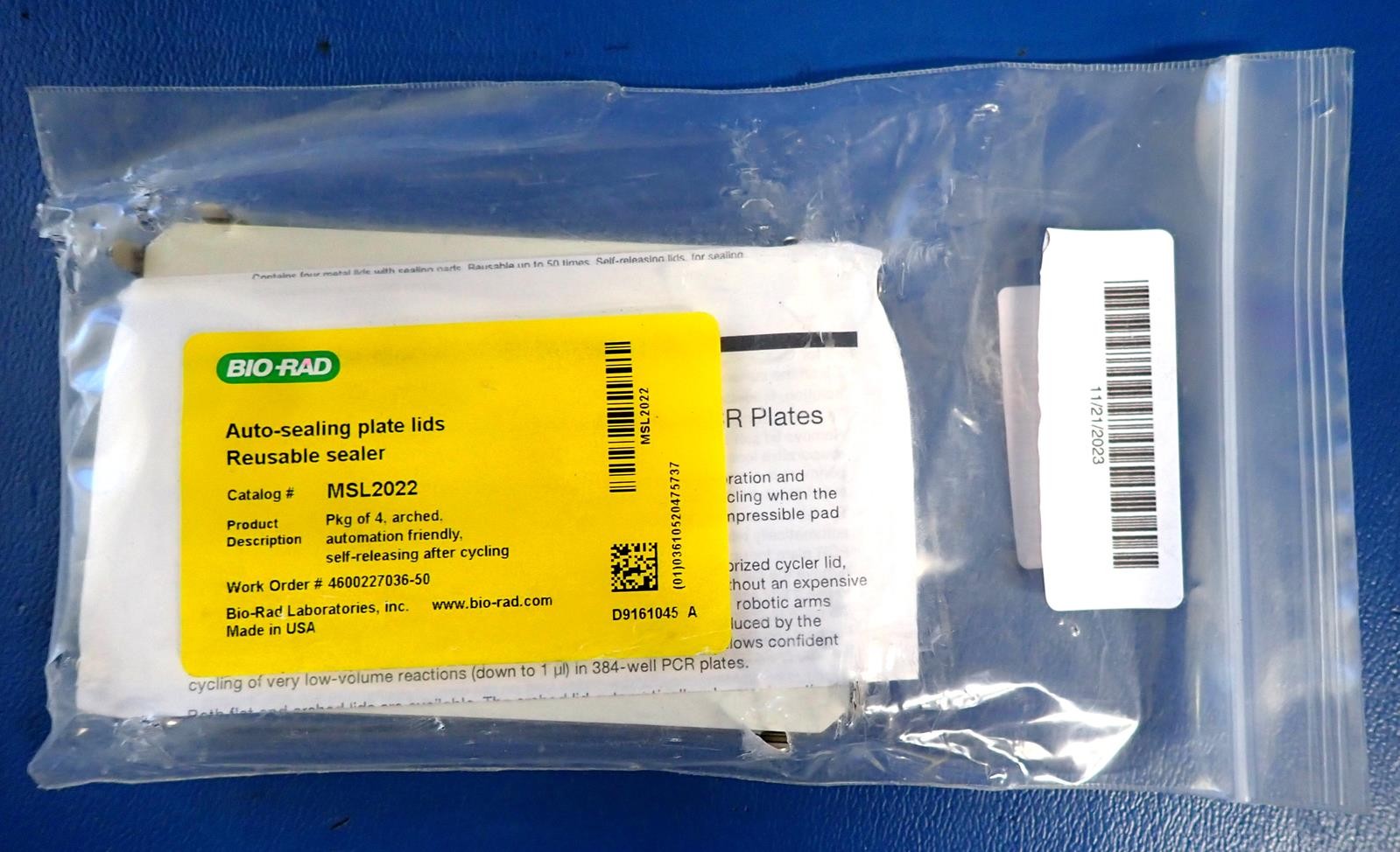 BIO RAD MSL2022 Arched Auto-Sealing Lids for PCR Plates | New Open Box!