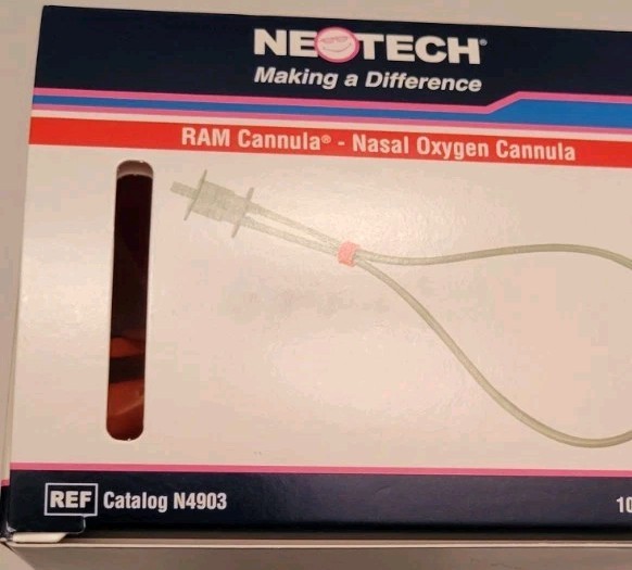 1 Single NeoTech RAM Cannula Nasal Oxygen Cannula Tube N4903