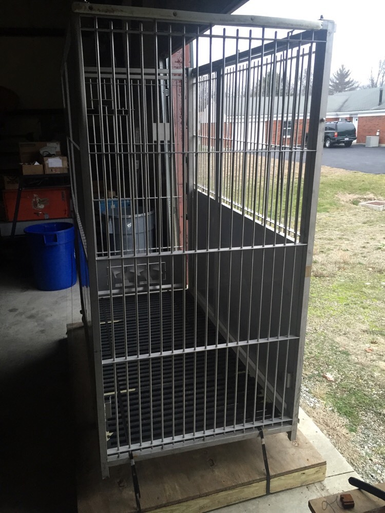 Allentown Caging Stainless Steel SS Lab Vet Animal Cage Crate Large Dog Animal