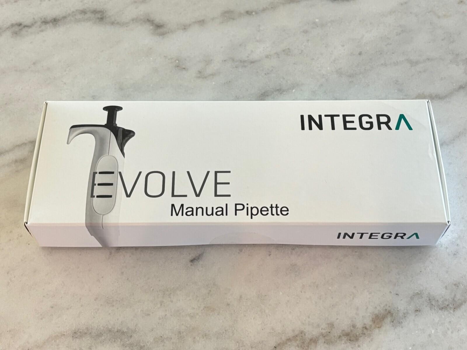 New Sealed Box – INTEGRA Biosciences EVOLVE Manual Pipette #3015, 1-Ch, 10-100uL