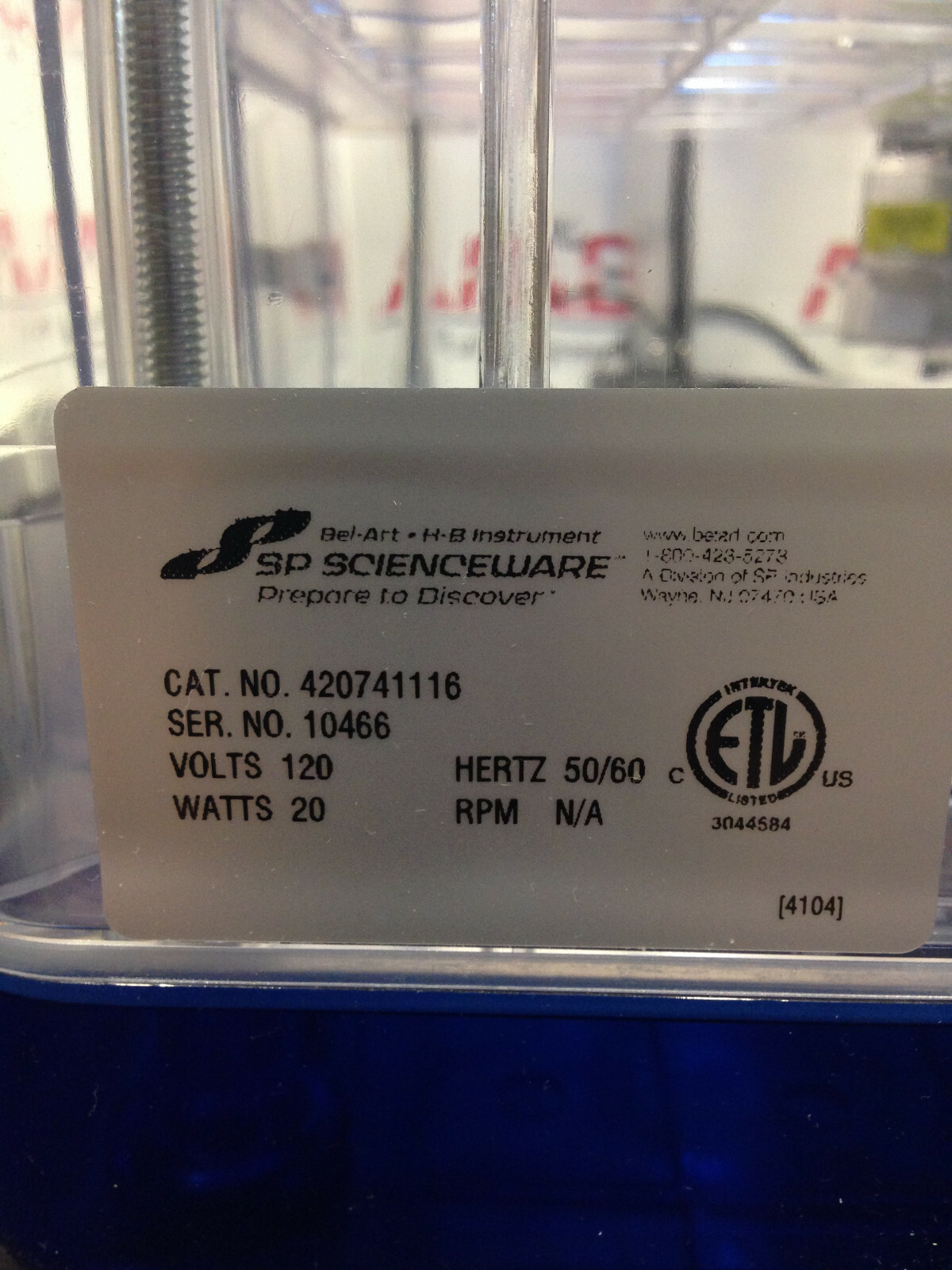 SP Scienceware Secador 4.0 Auto Desiccator F42074-1116