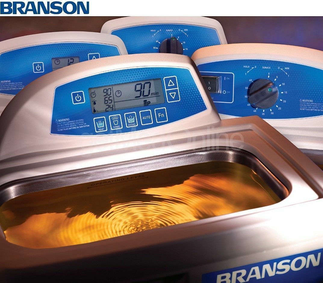 NEW ! Branson M5800H Ultrasonic Bath, 2.5 Gal, 11.5″ x 9.5″ x 6″, CPX-952-517R