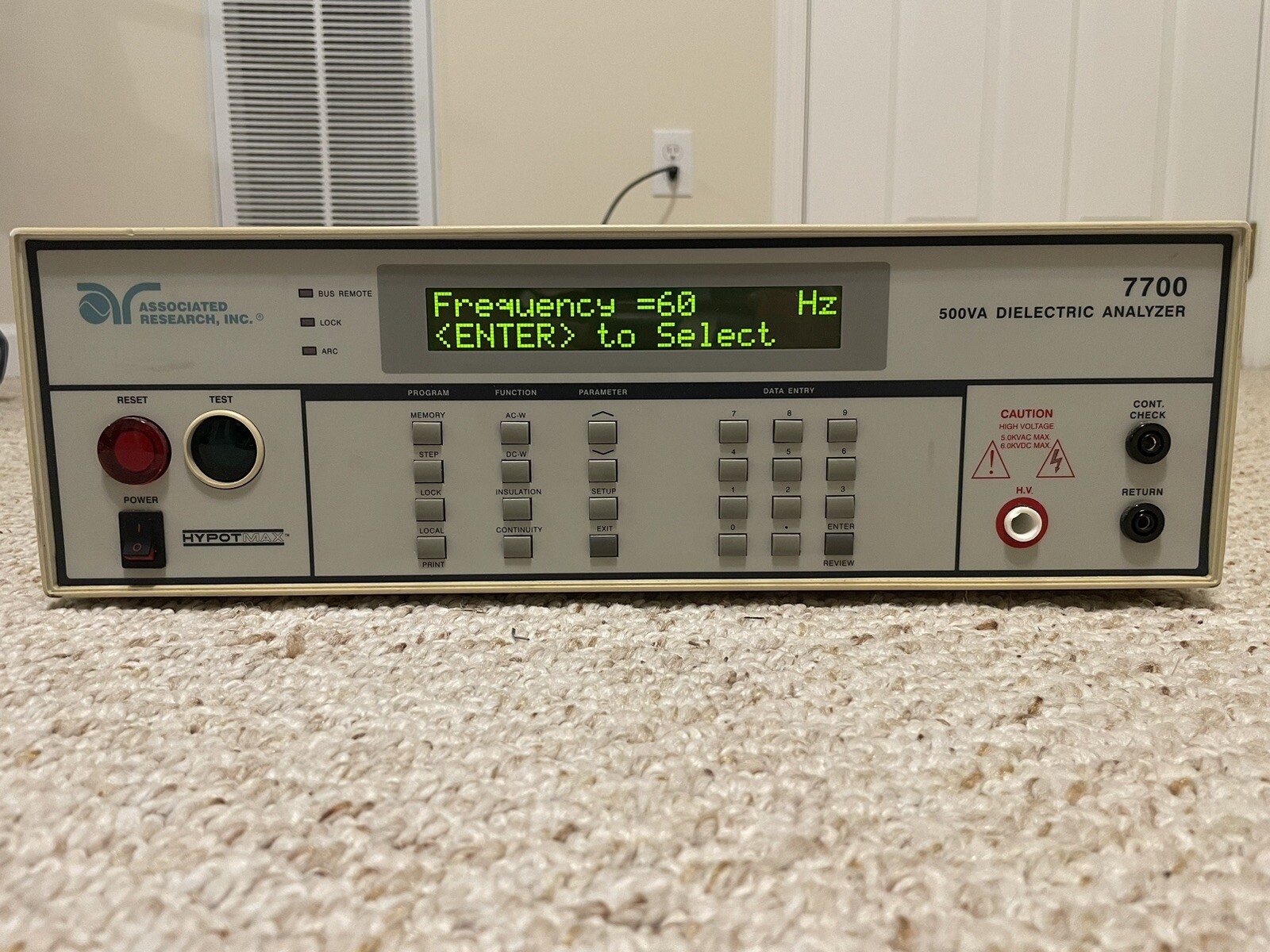 Associated Research 7700 HYPOTMAX 500VA Dielectric Analyzer