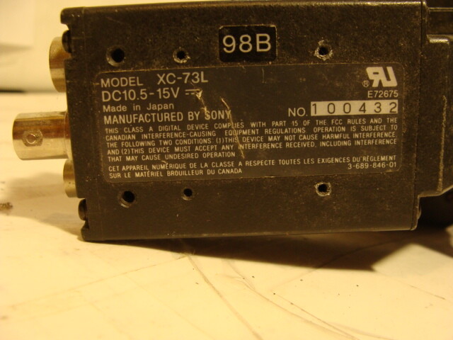 Sony ccd video camera module w cosmicar tv zoom lens C6Z1218m3-2 12.5-75mm 1:1.8